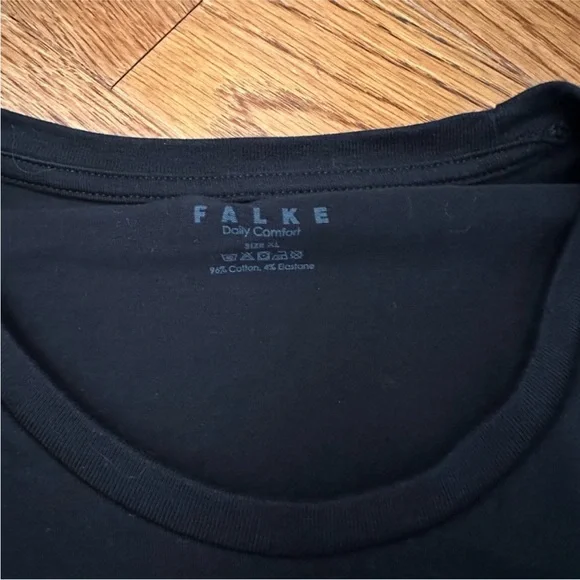 FALKE Mens Black Short Sleeve Tshirt - Picture 3 of 3